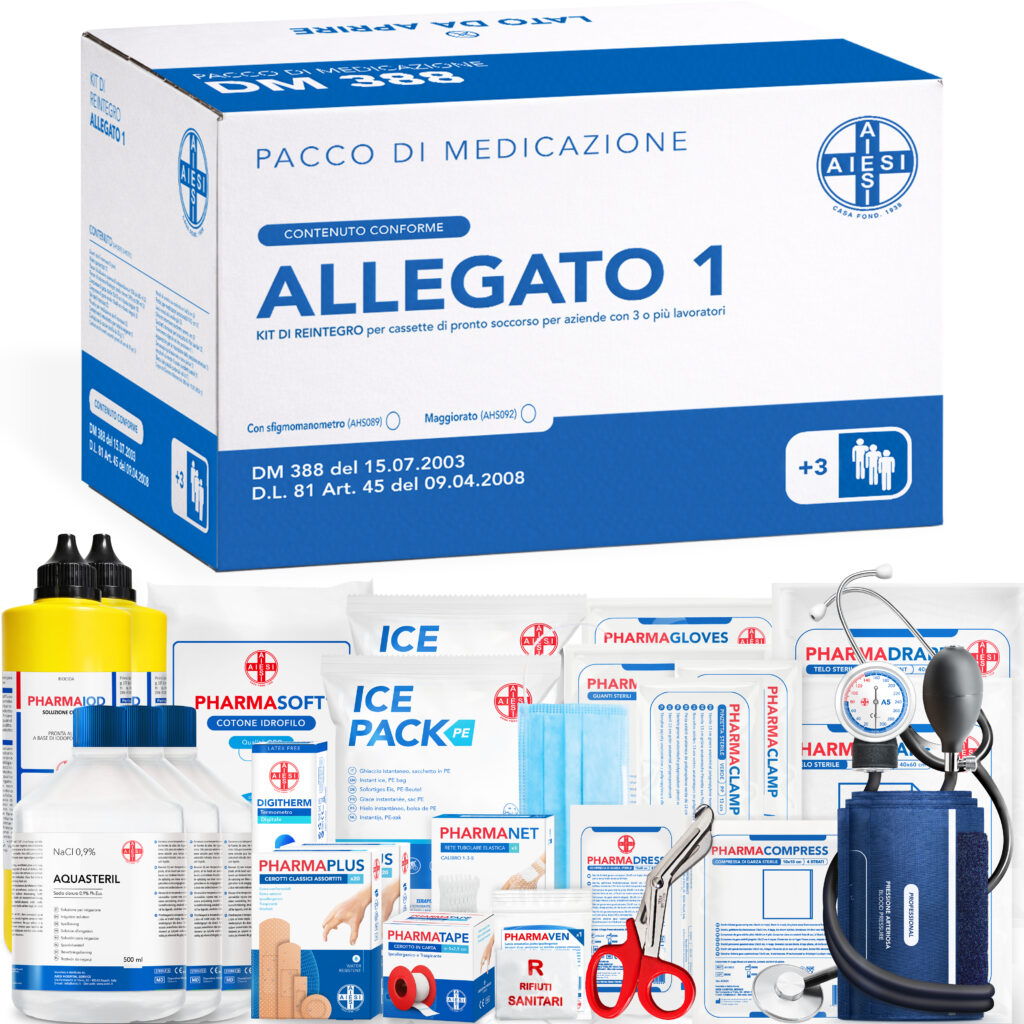 KIT DI REINTEGRO Allegato 1 – CASSETTE DI PRONTO SOCCORSO